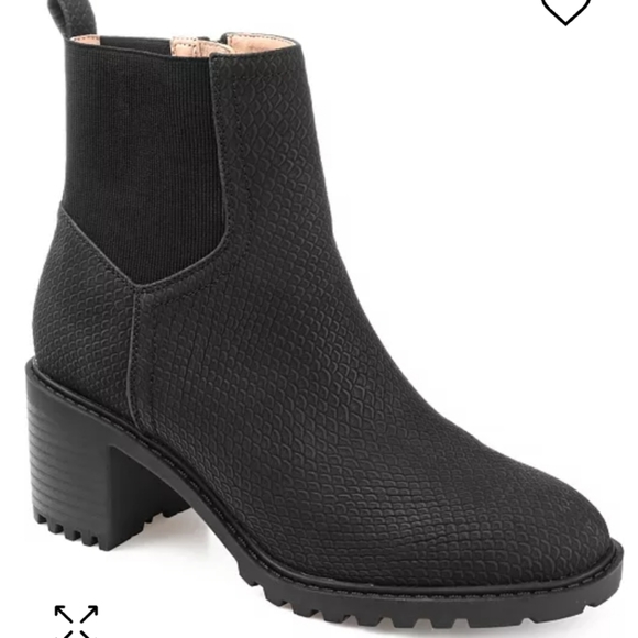 Journee Collection Shoes - Journee Collection Hallie Booties Black -7.5